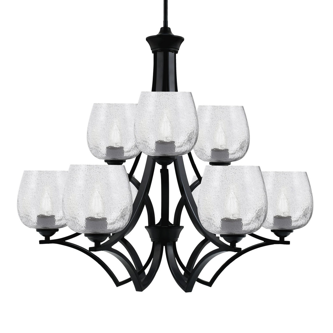 Toltec Zilo 569-MB-4812 Chandelier Light - Matte Black