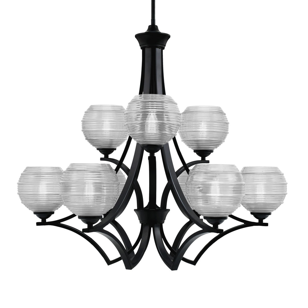 Toltec Zilo 569-MB-5110 Chandelier Light - Matte Black