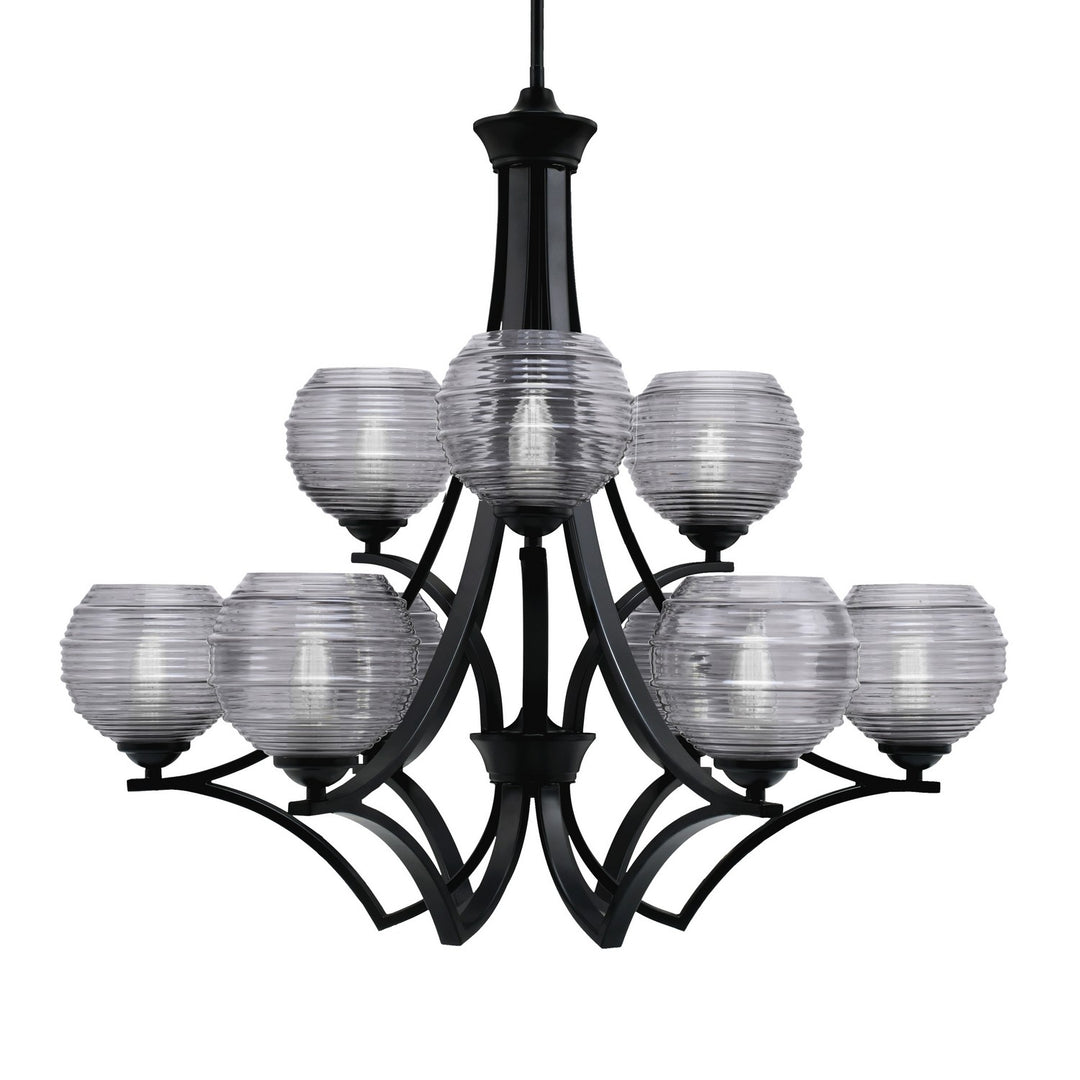 Toltec Zilo 569-MB-5112 Chandelier Light - Matte Black