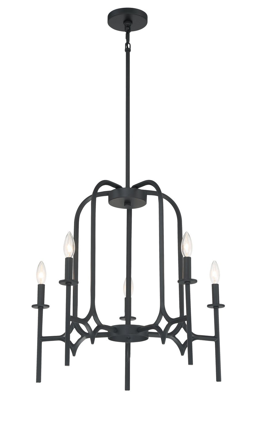 Minka-Lavery Muncie 5035-66A Chandelier Light - Coal