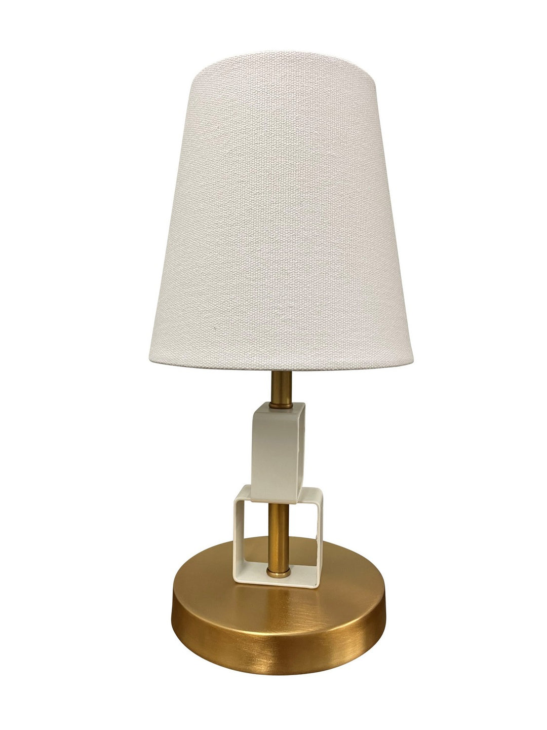 House Of Troy Lighting B208-WB/WT  Bryson Lamp Weathered Brass/White