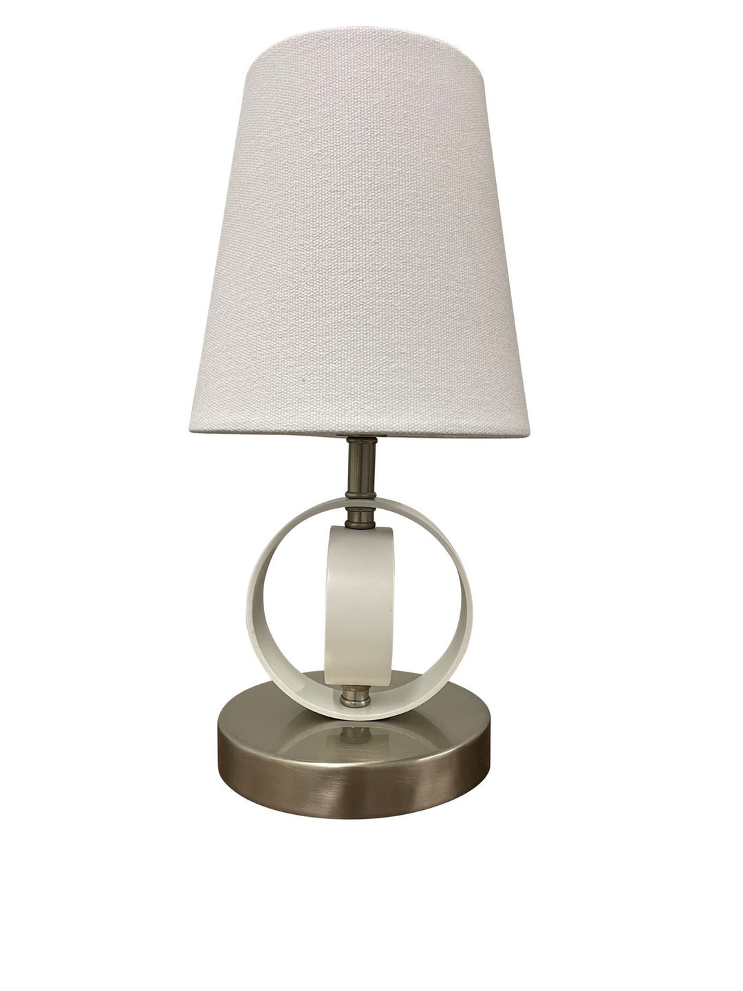 House Of Troy Lighting B209-SN/WT  Bryson Lamp Satin Nickel/White