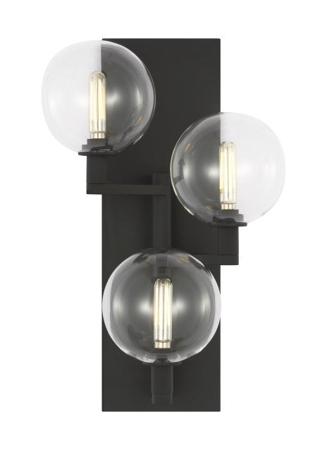 Visual Comfort Modern 700WSGMBTCB Wall Light - Nightshade Black