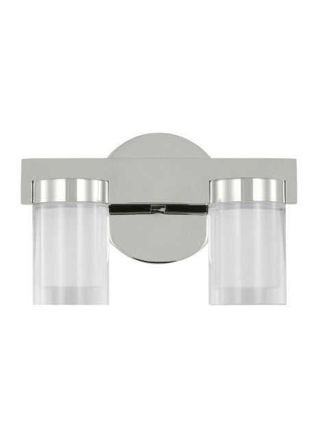 Visual Comfort Modern KWBA20027N Bath Vanity Light 4 in. wide - Polished Nickel