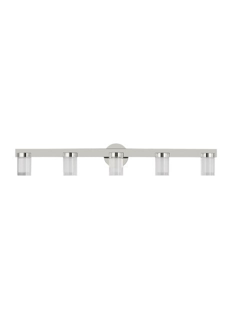 Visual Comfort Modern KWBA27627N Bath Vanity Light 4 in. wide - Polished Nickel