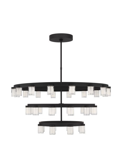 Visual Comfort Modern KWCH19627B Chandelier Light - Nightshade Black