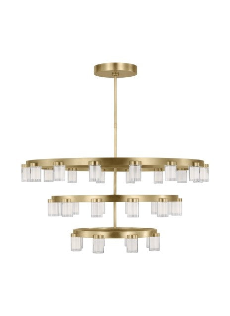 Visual Comfort Modern KWCH19627NB Chandelier Light - Natural Brass