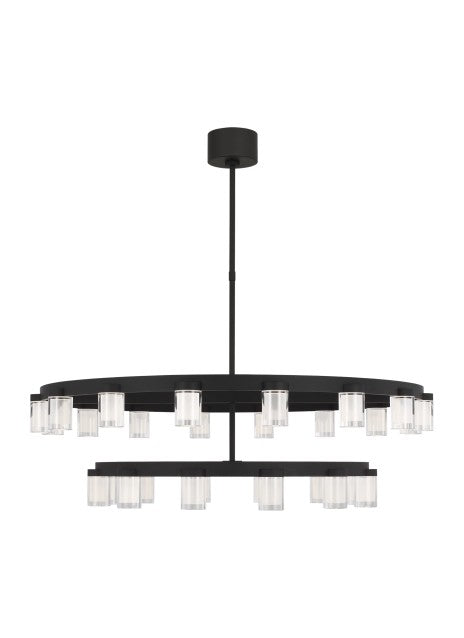 Visual Comfort Modern KWCH19727B Chandelier Light - Nightshade Black