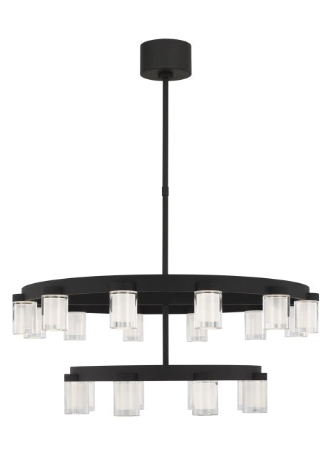 Visual Comfort Modern KWCH19827B Chandelier Light - Nightshade Black