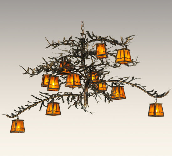 Meyda Tiffany Pine Branch 132277 Chandelier Light - Burnished Copper