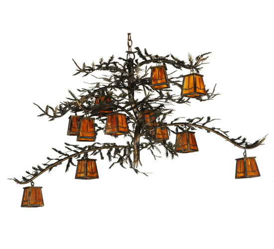 Meyda Tiffany Pine Branch 132277 Chandelier Light - Burnished Copper