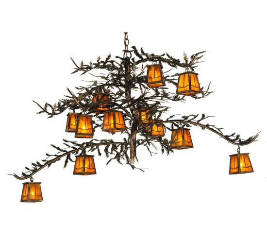 Meyda Tiffany Pine Branch 132277 Chandelier Light - Burnished Copper