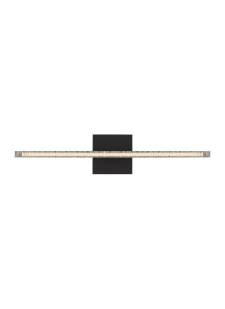 Visual Comfort Modern MDBA18427B Bath Vanity Light 24 in. wide - Nightshade Black