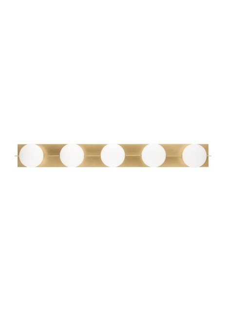 Visual Comfort Modern SLBA124NB-L Bath Vanity Light 41 in. wide - Natural Brass