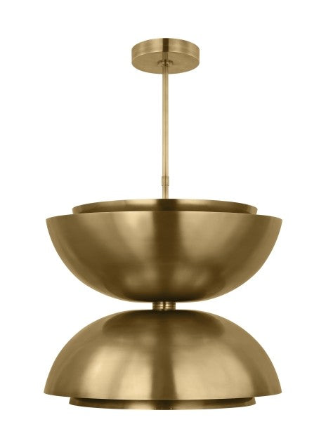 Visual Comfort Modern SLPD13327NB Pendant Light - Natural Brass