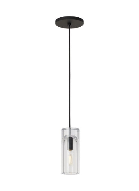Visual Comfort Modern SLPD277CB Pendant Light - Nightshade Black