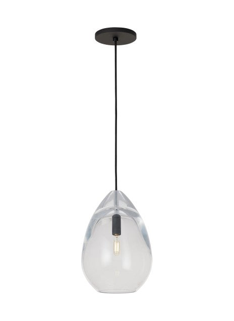 Visual Comfort Modern SLPD278CB Pendant Light - Nightshade Black