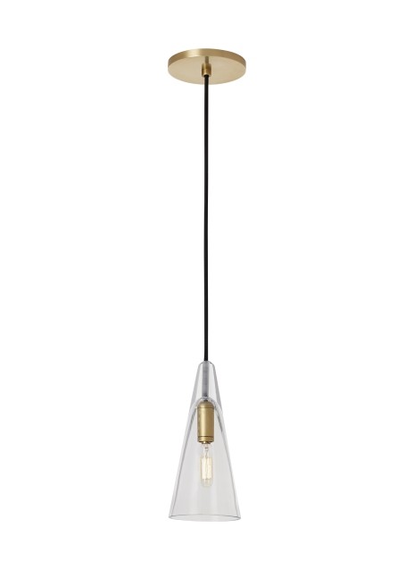 Visual Comfort Modern SLPD280CNB-L Pendant Light - Natural Brass