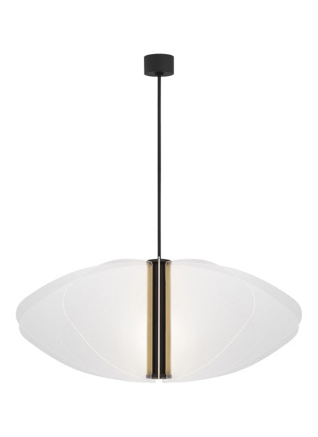 Visual Comfort Modern SLPD28530B Pendant Light - Nightshade Black