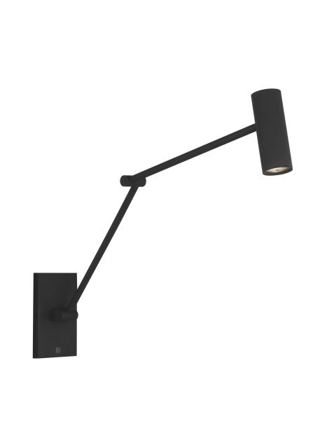 Visual Comfort Modern SLTS14630B Wall Light - Nightshade Black