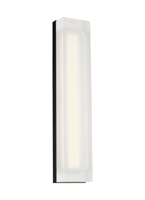 Visual Comfort Modern SLWS12230B Wall Light - Nightshade Black