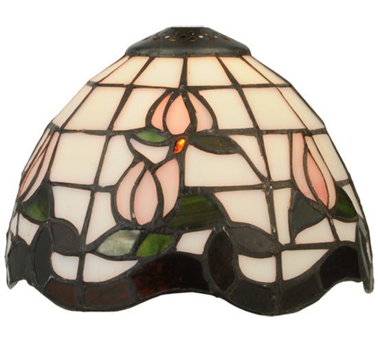 Meyda Tiffany Lighting 132324 Roseborder Shade Lamp Shade Bronze / Dark