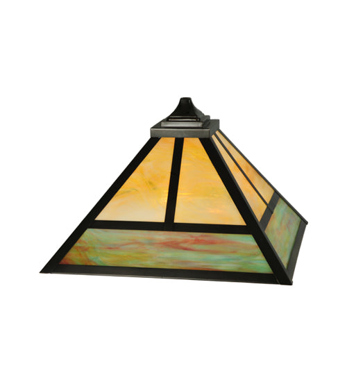Meyda Tiffany Lighting 132408 T" Mission" Shade Lamp Shade Multicolored