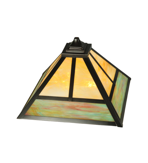 Meyda Tiffany Lighting 132408 T" Mission" Shade Lamp Shade Multicolored