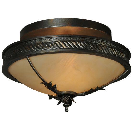 Meyda Tiffany Hoja 132432 Ceiling Light - French Bronzed