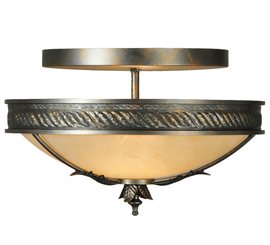 Meyda Tiffany Hoja 132432 Ceiling Light - French Bronzed