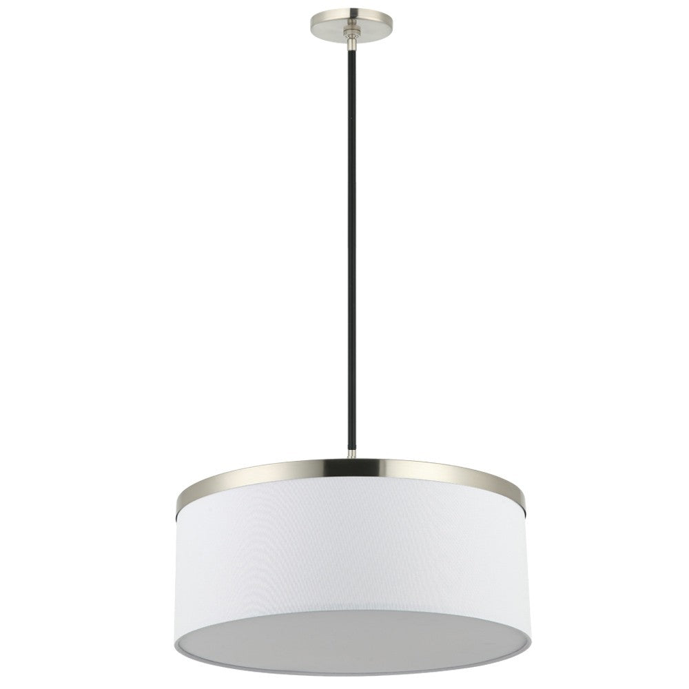 Maxilite Reon MX 2901-53R47 Pendant Light - Satin Nickel/Black