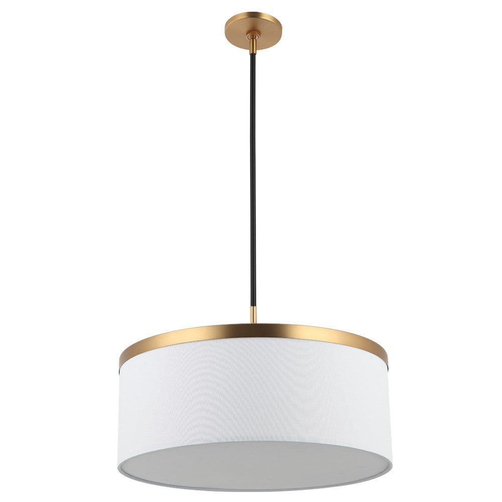 Maxilite Reon MX 2901-53R51 Pendant Light - Aged Brass/Black