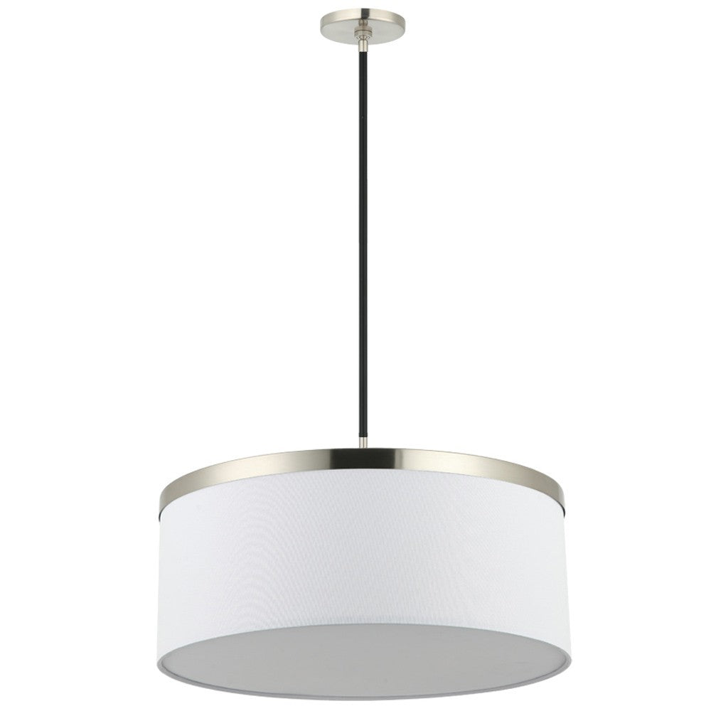 Maxilite Reon MX 2902-53R47 Pendant Light - Satin Nickel/Black