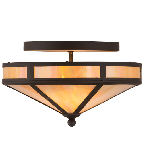 Meyda Tiffany Craftsman 132446 Ceiling Light - Oil Rubbed Bronze