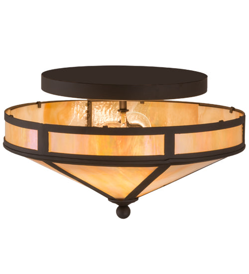 Meyda Tiffany Craftsman 132446 Ceiling Light - Oil Rubbed Bronze