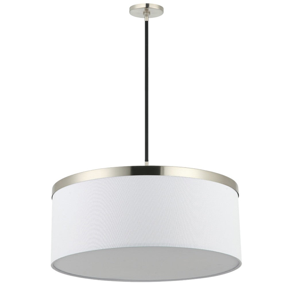 Maxilite Reon MX 2903-53R47 Pendant Light - Satin Nickel/Black