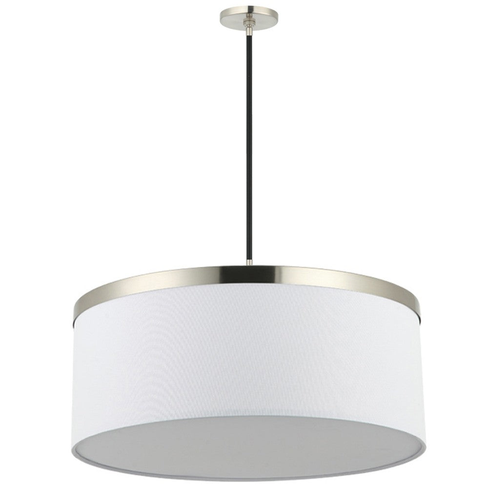 Maxilite Reon MX 2904-53R47 Pendant Light - Satin Nickel/Black