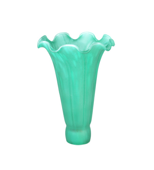 Meyda Tiffany Lighting 13246 Green Pond Lily Shade Lamp Shade Bronze / Dark