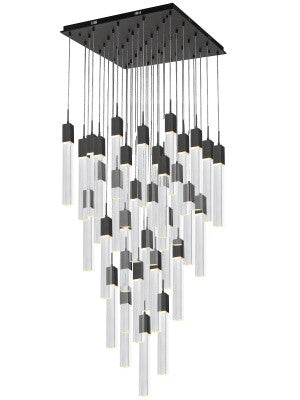 Avenue The Original Glacier Avenue HF1903-41-GL-BK-C Chandelier Light - Black