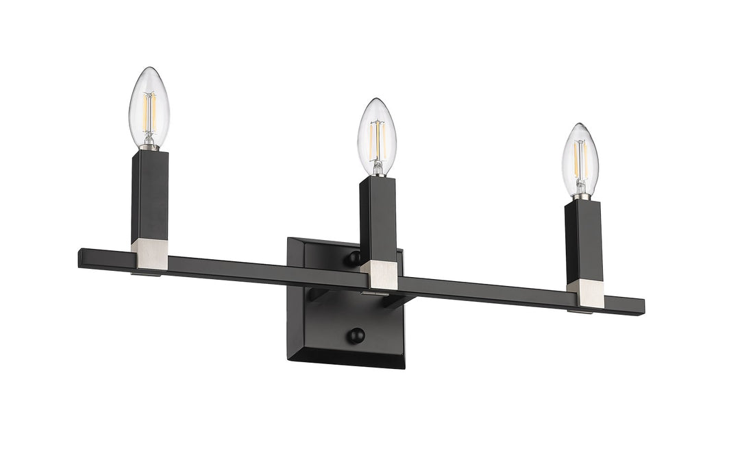 HOMEnhancements Vivio 7-70436 Bath Vanity Light 21 in. wide - Matte Black