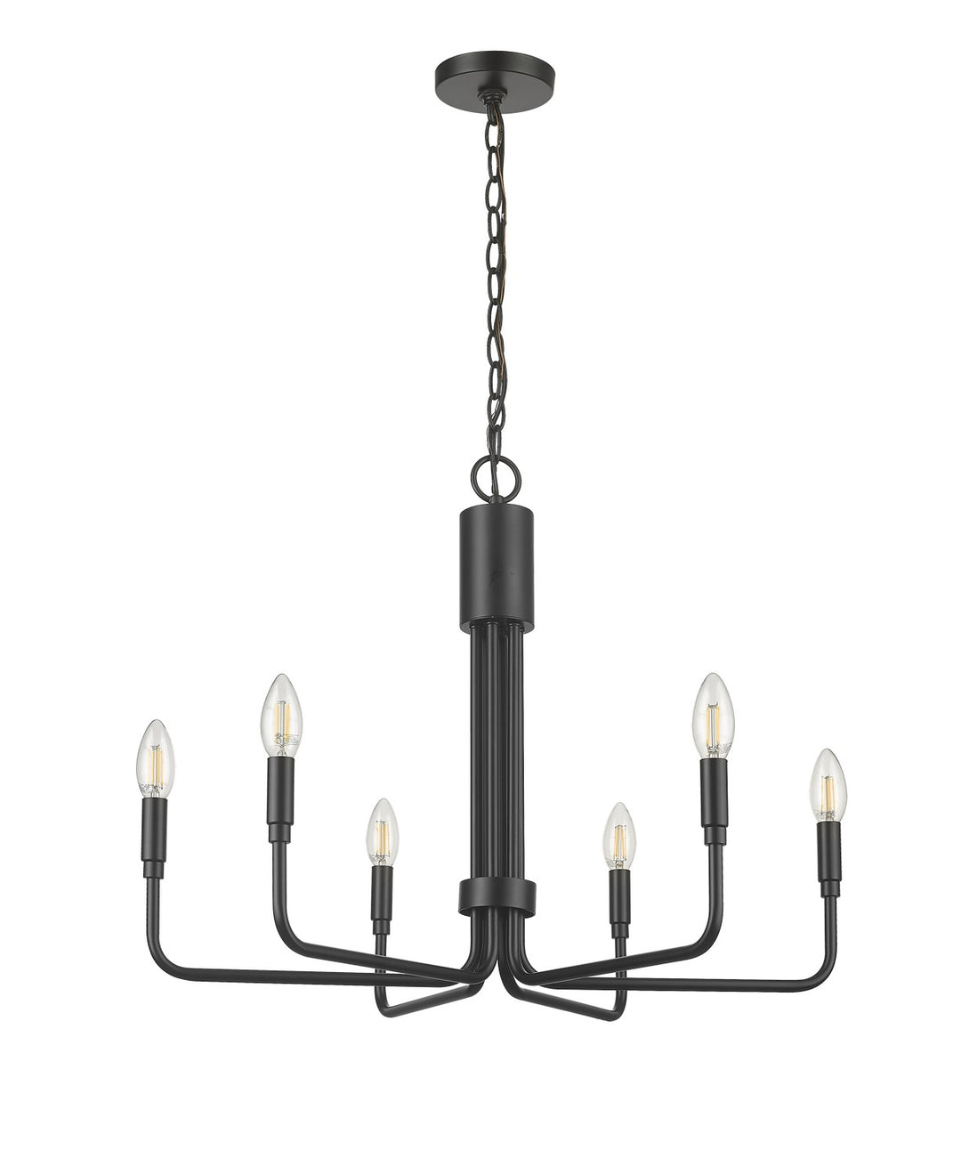 HOMEnhancements Vivio 7-70502 Chandelier Light - Matte Black