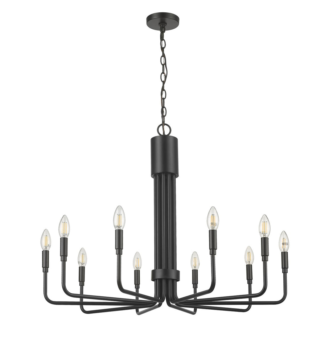 HOMEnhancements Vivio 7-70508 Chandelier Light - Matte Black