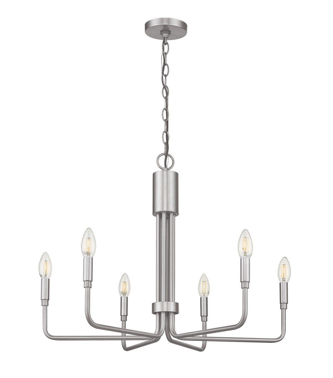 HOMEnhancements Vivio 7-70571 Chandelier Light - Brushed Nickel