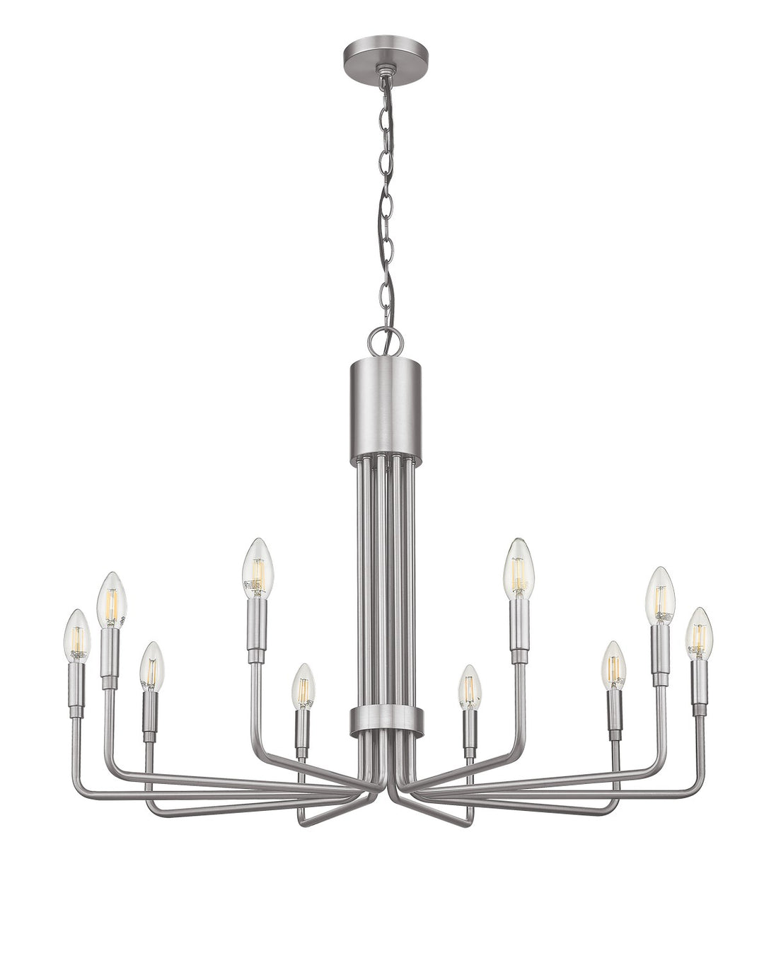 HOMEnhancements Vivio 7-70574 Chandelier Light - Brushed Nickel