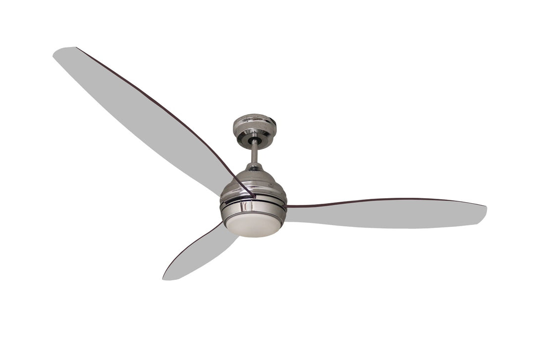 HOMEnhancements Ceiling Fans SUN603 CH3CLR(WC) Ceiling Fan - Chrome, Clear/