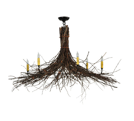 Meyda Tiffany Twigs 132514 Chandelier Light - Mahogany Bronze