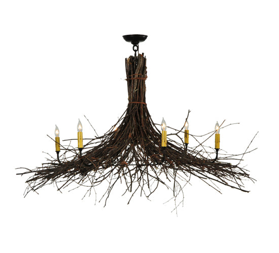 Meyda Tiffany Twigs 132514 Chandelier Light - Mahogany Bronze