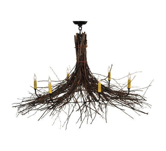 Meyda Tiffany Twigs 132514 Chandelier Light - Mahogany Bronze