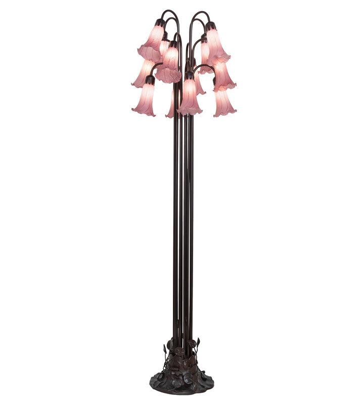 Meyda Tiffany Lighting 15975 Lavender 12 Light Floor Lamp Lamp Bronze / Dark