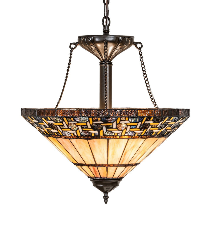 Meyda Tiffany Ilona 199070 Pendant Light - Mahogany Bronze